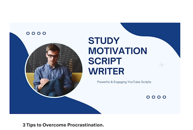 write study motivation vlog script for youtube